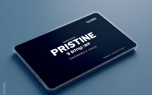 A mockup of the black and blue Pristine Auto Spa VIP membership card.
